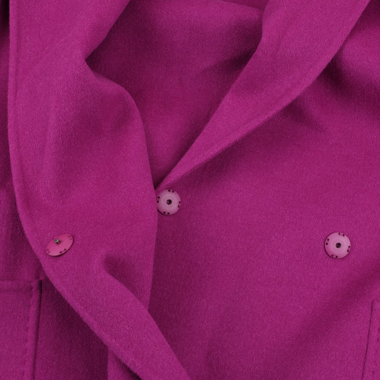 Max Mara Max Mara Necton Wool Hooded Coat in Fuchsia Paars