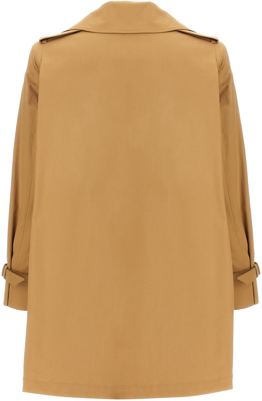 Max Mara Brown Cotton Coat Bruin
