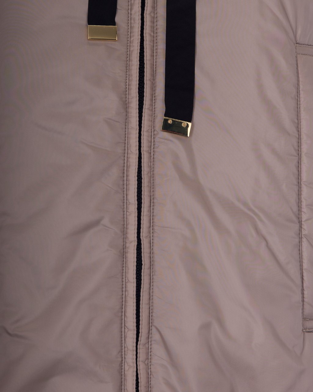 Max Mara Beige Greengo Hooded Cameluxe Padded Gilet Grijs