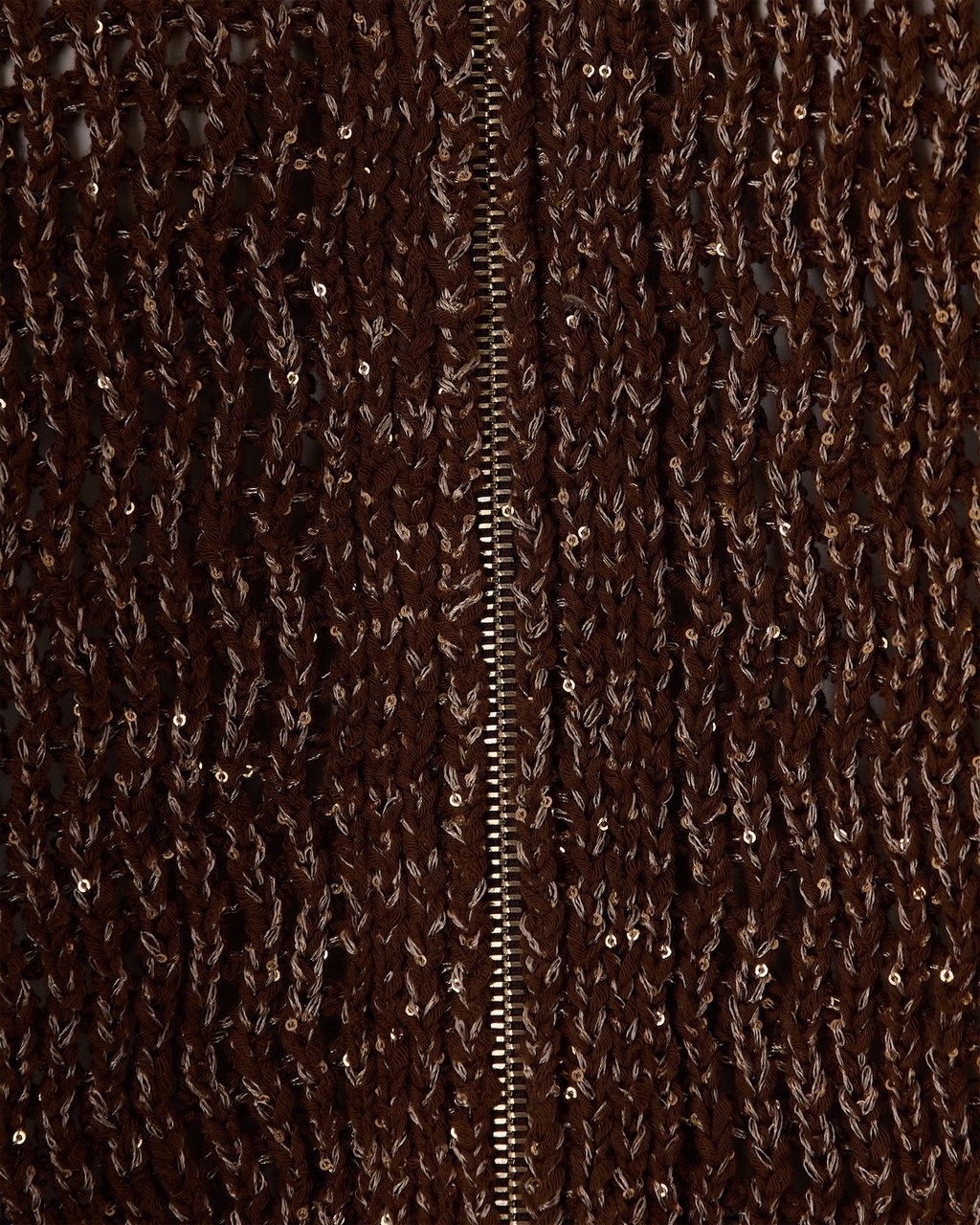 Max Mara Textured Zip-Up Cardigan with Micro Sequins Zwart