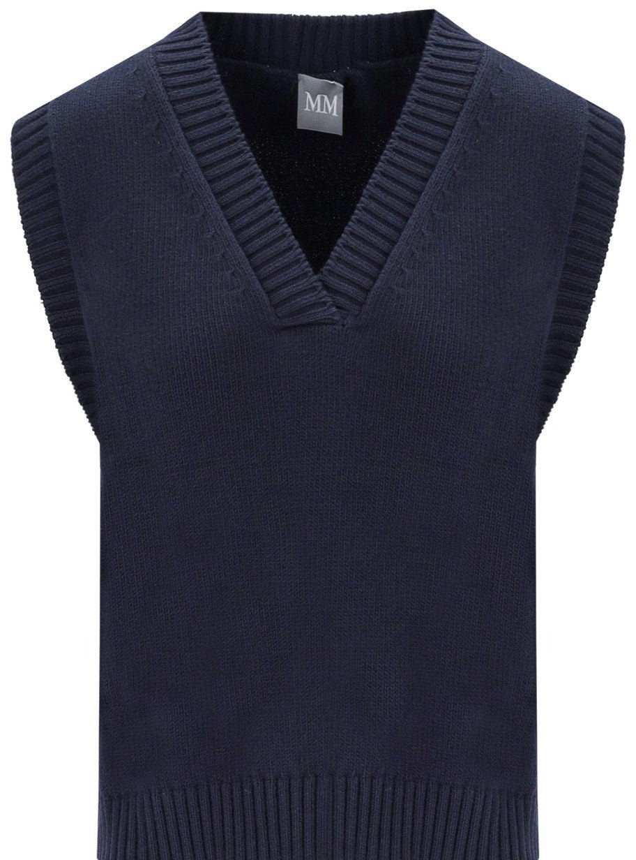 Max Mara MM MAX MARA SCAFATI KNITTED VEST Blauw