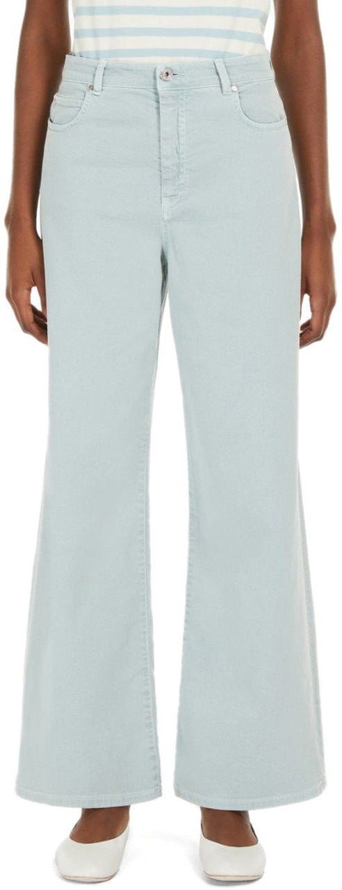 Max Mara MAX MARA WEEKEND MEDINA ANICE WIDE LEG JEANS Lichtblauw
