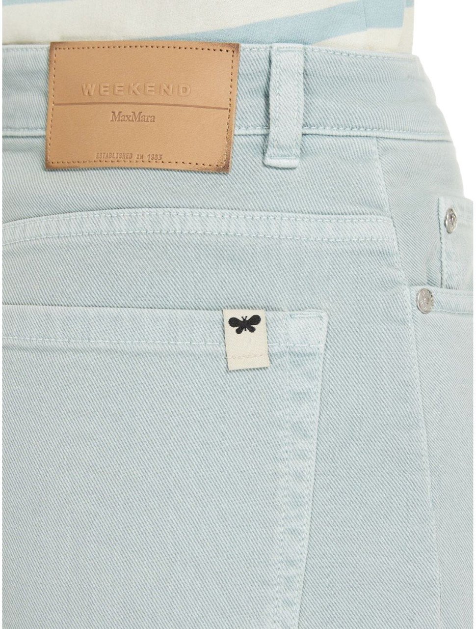 Max Mara MAX MARA WEEKEND MEDINA ANICE WIDE LEG JEANS Lichtblauw