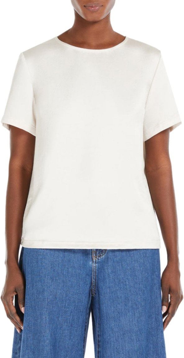 Max Mara MAX MARA WEEKEND AMBURGO IVORY BLOUSE Wit
