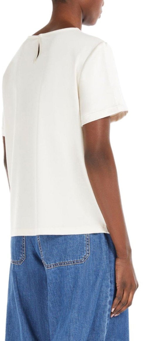 Max Mara MAX MARA WEEKEND AMBURGO IVORY BLOUSE Wit