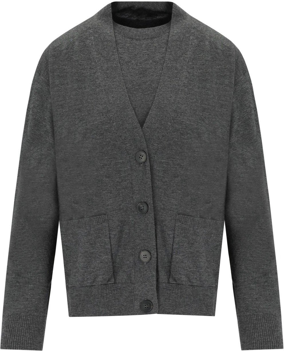 Max Mara MAX MARA WEEKEND DECANO GREY TWIN SET Grijs