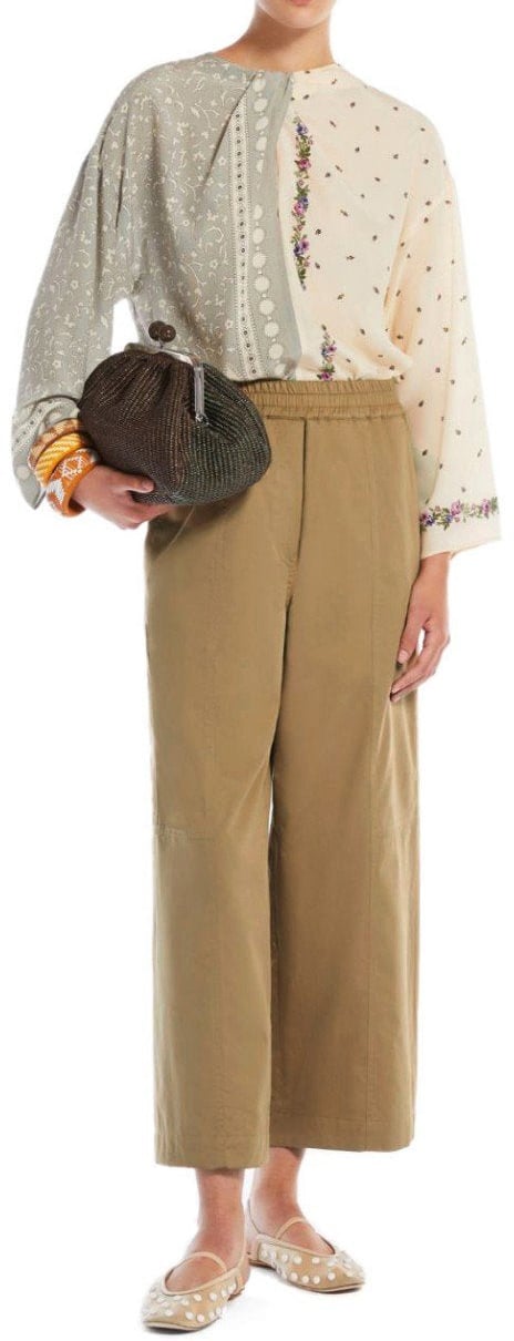 Max Mara MAX MARA WEEKEND MILVA TERRA CROPPED PANTS Bruin