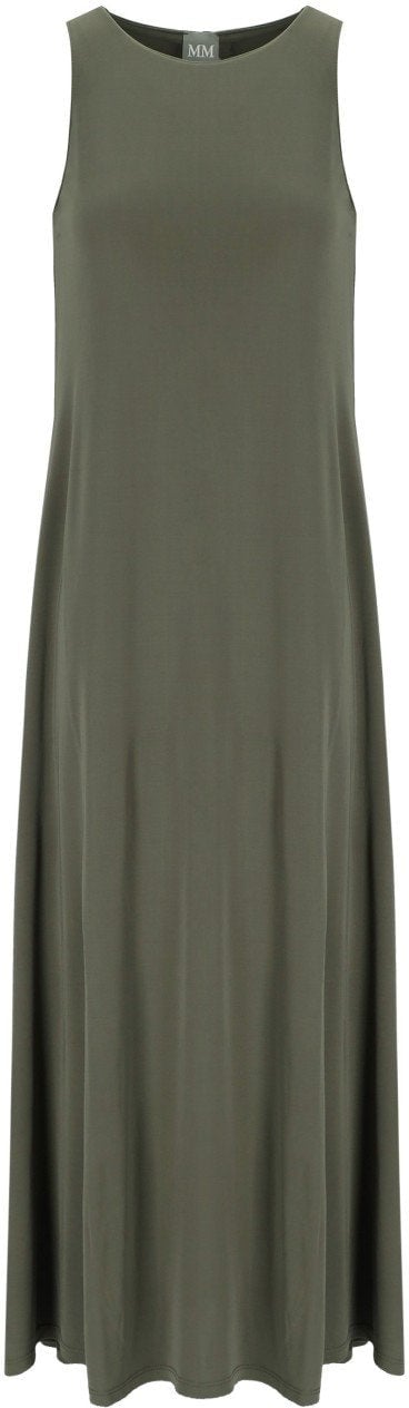 Max Mara MM MAX MARA ACCENTO KHAKI LONG DRESS Groen