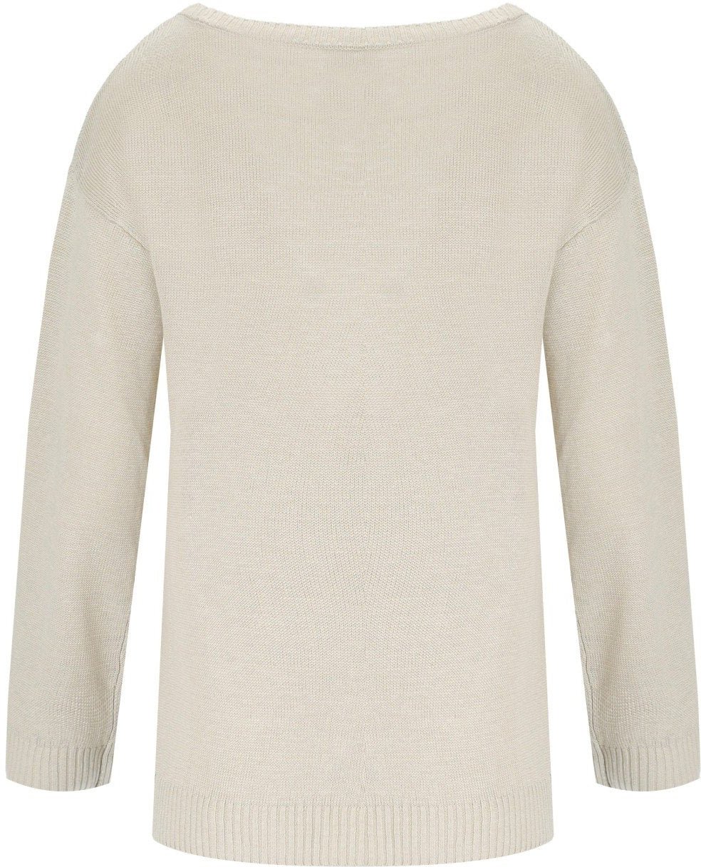 Max Mara MM MAX MARA DANDY CREWNECK SWEATER Beige