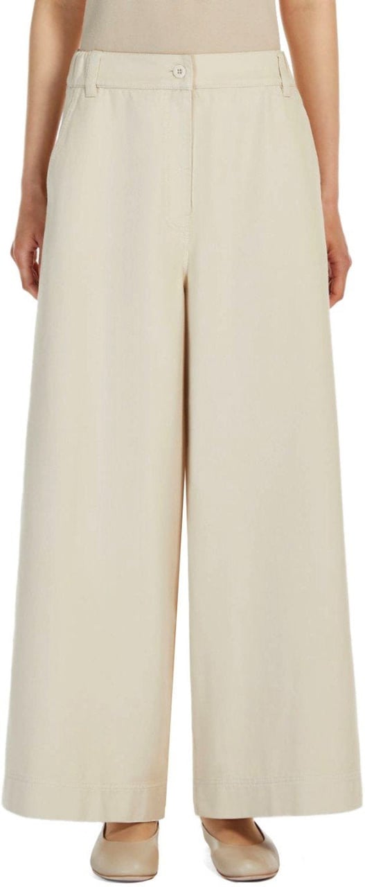 Max Mara MAX MARA WEEKEND DISCO SABBIA WIDE LEG JEANS Beige