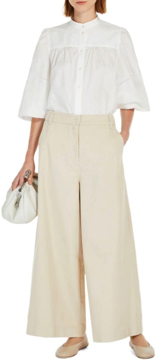 Max Mara MAX MARA WEEKEND DISCO SABBIA WIDE LEG JEANS Beige