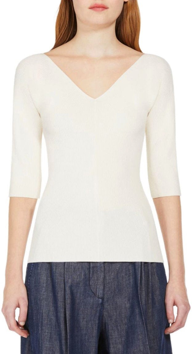 Max Mara MAX MARA WEEKEND OCEANO ECRU TOP Beige