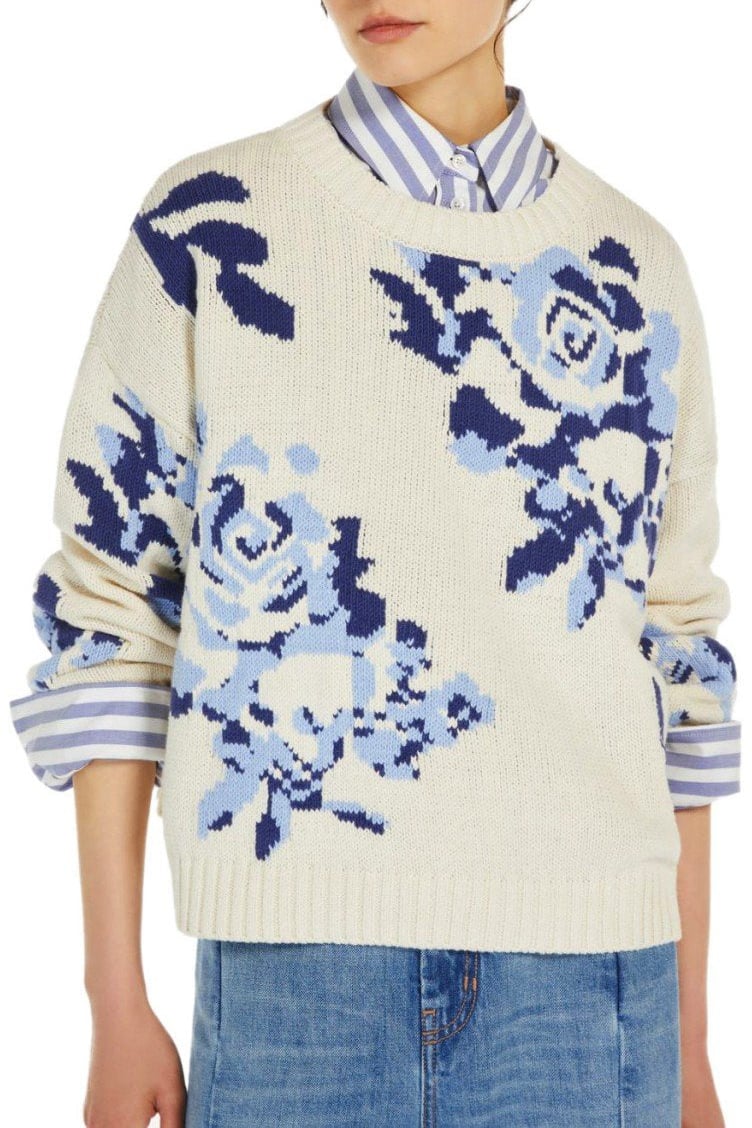 Max Mara MAX MARA WEEKEND FABIAN IVORY CREWNECK SWEATER Wit