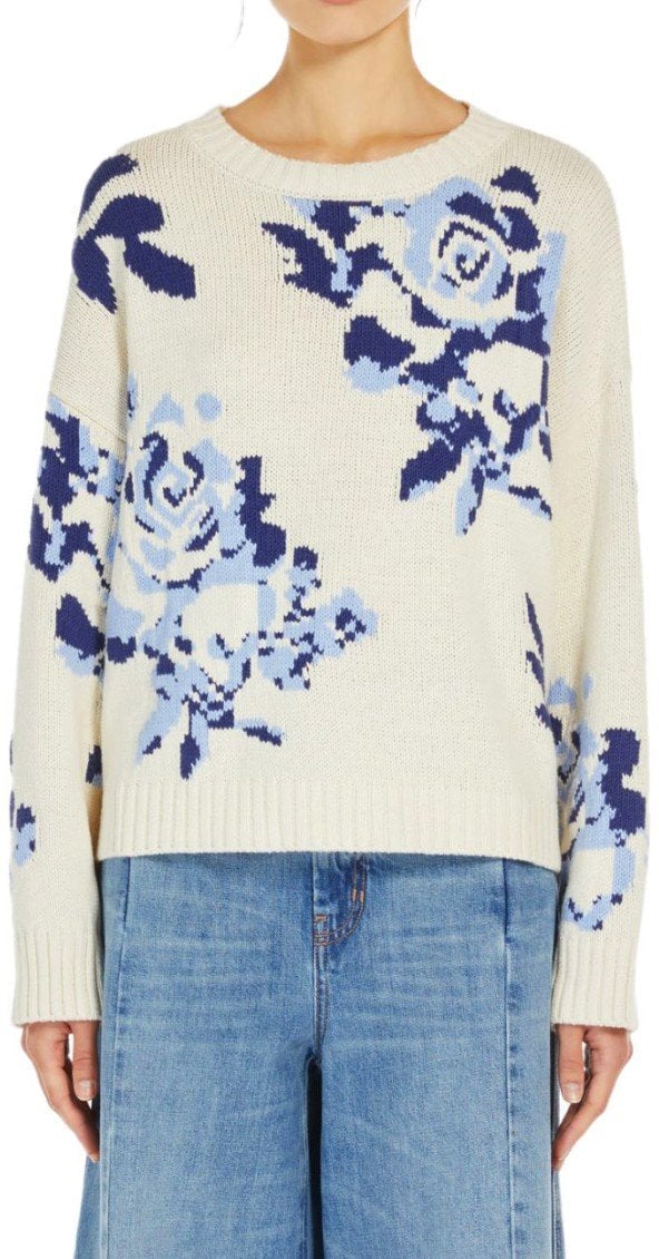 Max Mara MAX MARA WEEKEND FABIAN IVORY CREWNECK SWEATER Wit