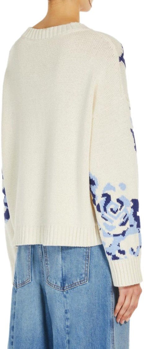 Max Mara MAX MARA WEEKEND FABIAN IVORY CREWNECK SWEATER Wit