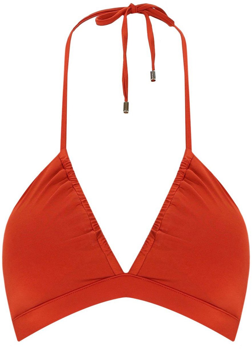 Max Mara MAX MARA BEACHWEAR ADRIENE BRICK B CUP BIKINI TOP Rood
