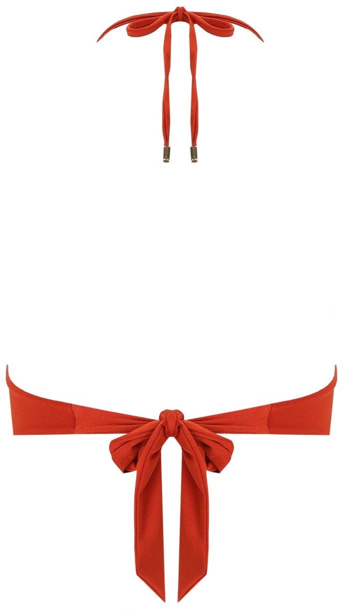 Max Mara MAX MARA BEACHWEAR ADRIENE BRICK B CUP BIKINI TOP Rood