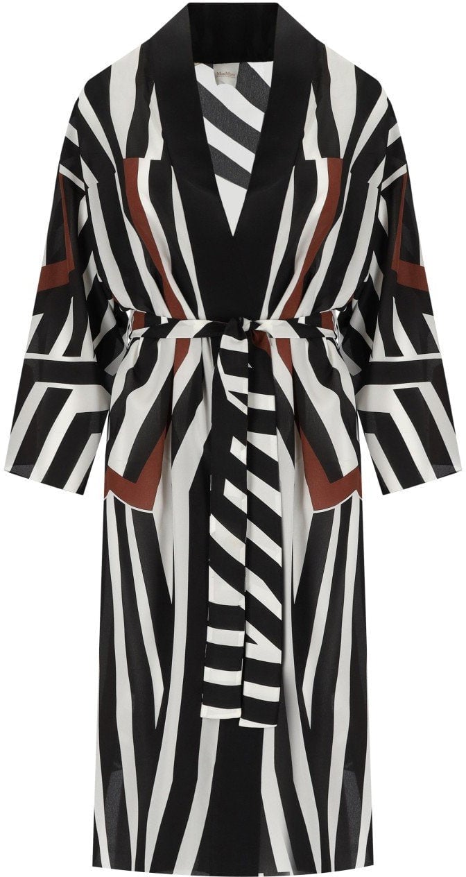 Max Mara MAX MARA BEACHWEAR OVATTE COCOA KAFTAN Bruin