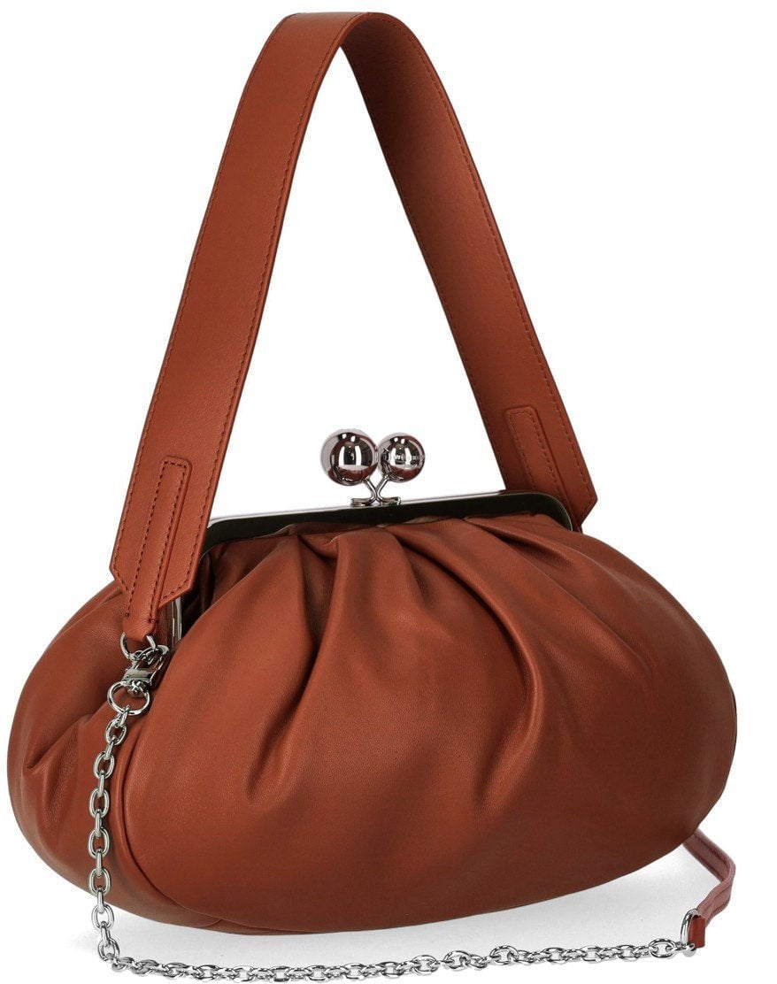 Max Mara MAX MARA WEEKEND PASTICCINO CUBICO MEDIUM COCCIO CLUTCH Rood
