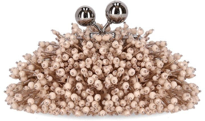 Max Mara MAX MARA WEEKEND PASTICCINO DOTTO NANO CLUTCH Roze