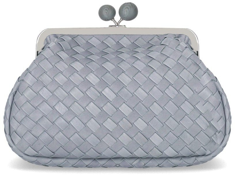 Max Mara MAX MARA WEEKEND PASTICCINO PANCIA MEDIUM NUVOLA CLUTCH Lichtblauw