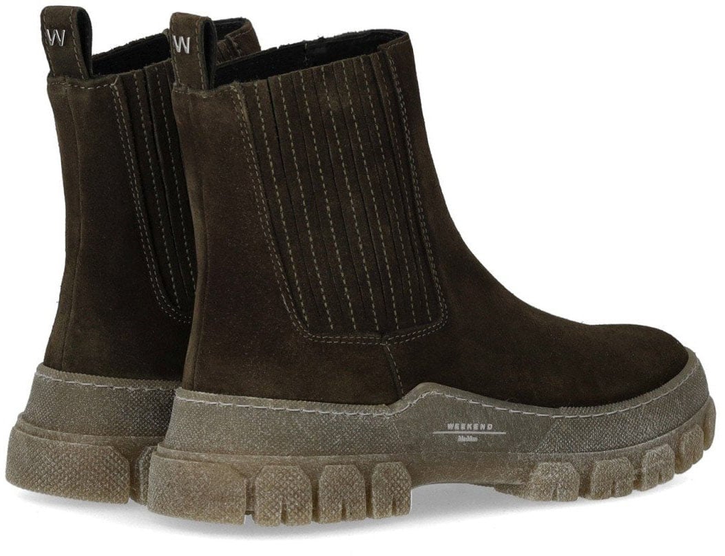 Max Mara MAX MARA WEEKEND GENEPI MILITARY CHELSEA BOOT Groen