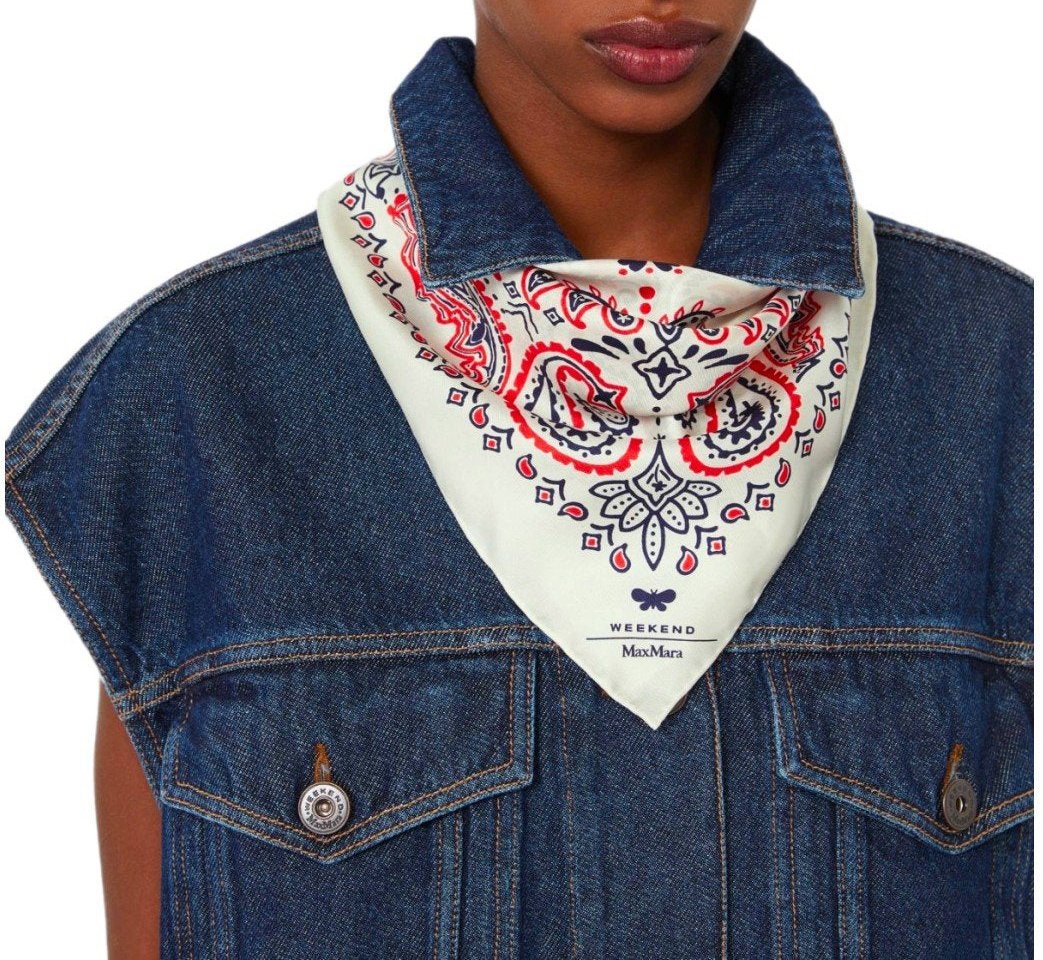 Max Mara MAX MARA WEEKEND SIAM MULTICOLOR FOULARD SCARF Divers