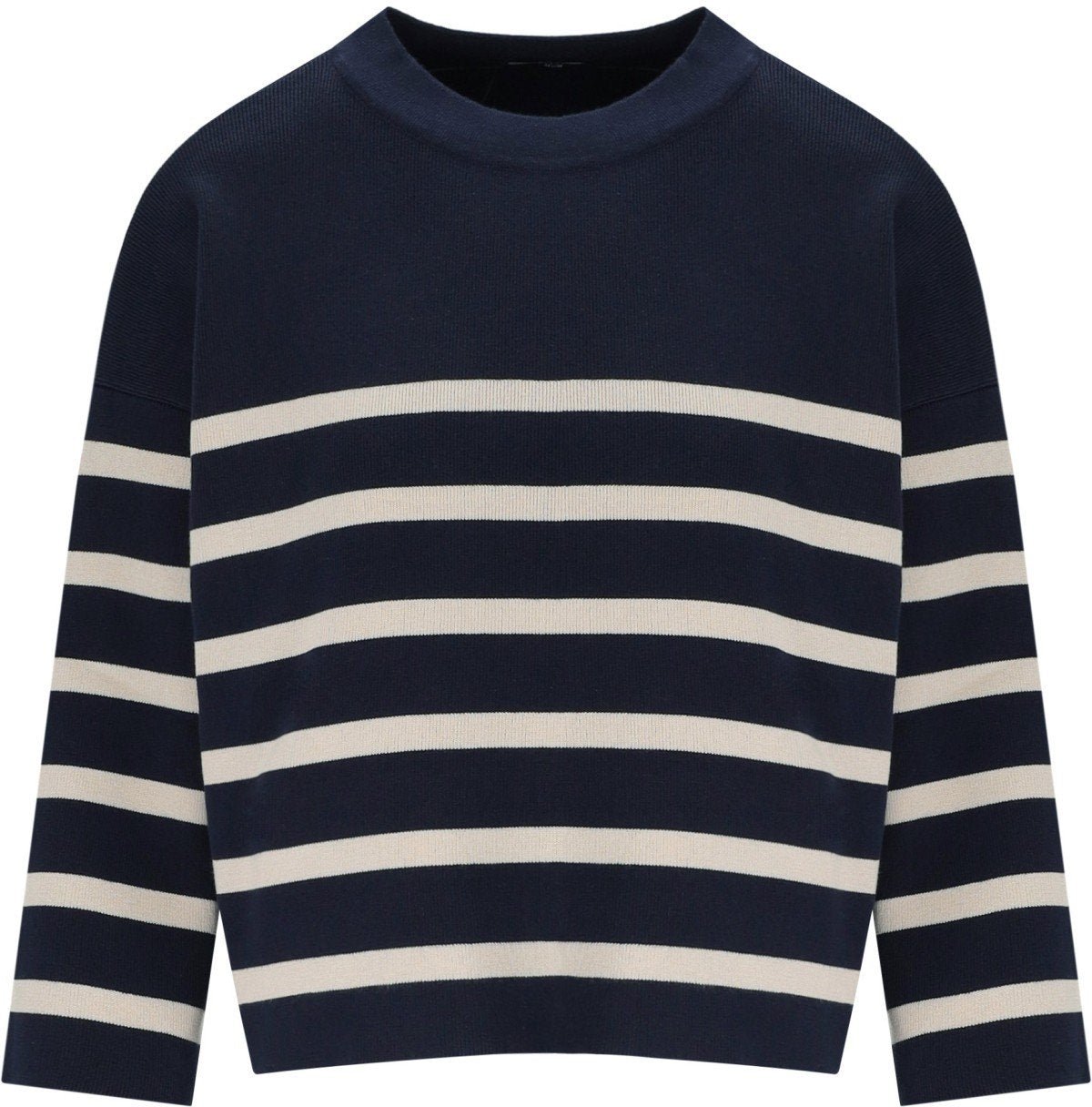 Max Mara MAX MARA WEEKEND PINIDE NAVY CROPPED PULLOVER Blauw