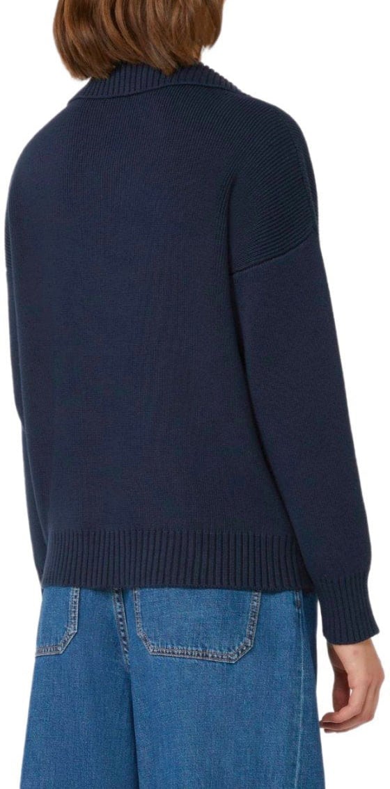 Max Mara MAX MARA WEEKEND SALOON POLO SWEATER Blauw