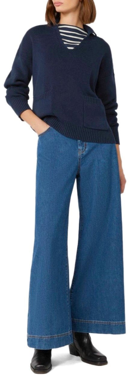 Max Mara MAX MARA WEEKEND SALOON POLO SWEATER Blauw