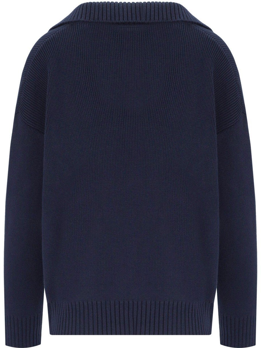 Max Mara MAX MARA WEEKEND SALOON POLO SWEATER Blauw