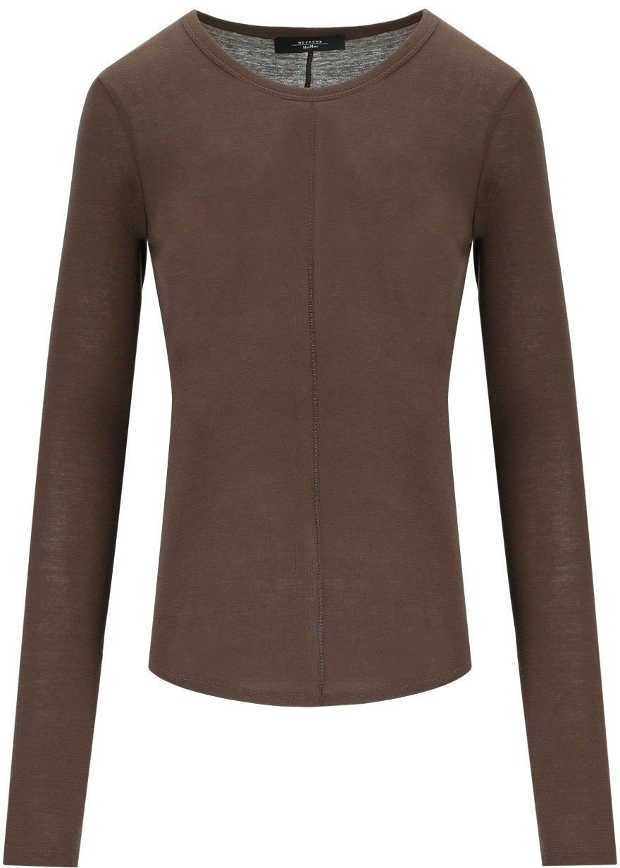 Max Mara MAX MARA WEEKEND VINCINTA LONG SLEEVED T-SHIRT Bruin