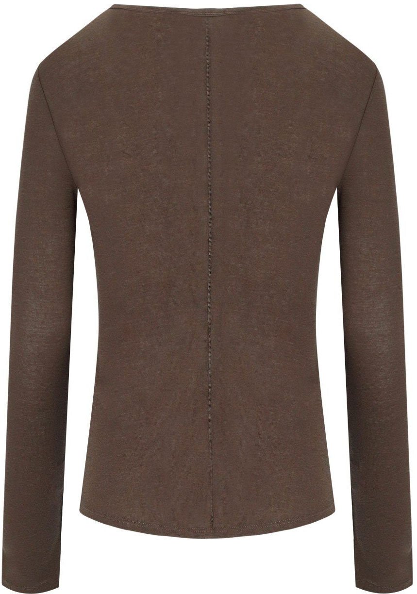 Max Mara MAX MARA WEEKEND VINCINTA LONG SLEEVED T-SHIRT Bruin