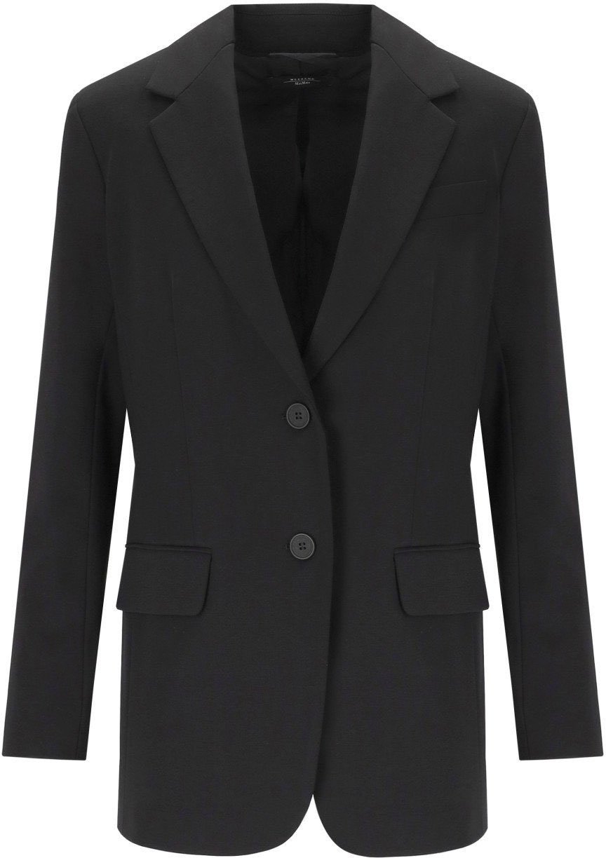Max Mara MAX MARA WEEKEND MESSINA SINGLE-BREASTED BLAZER Zwart