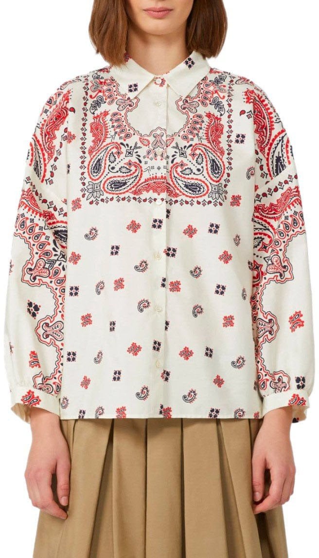 Max Mara MAX MARA WEEKEND ADDA IVORY SHIRT Wit