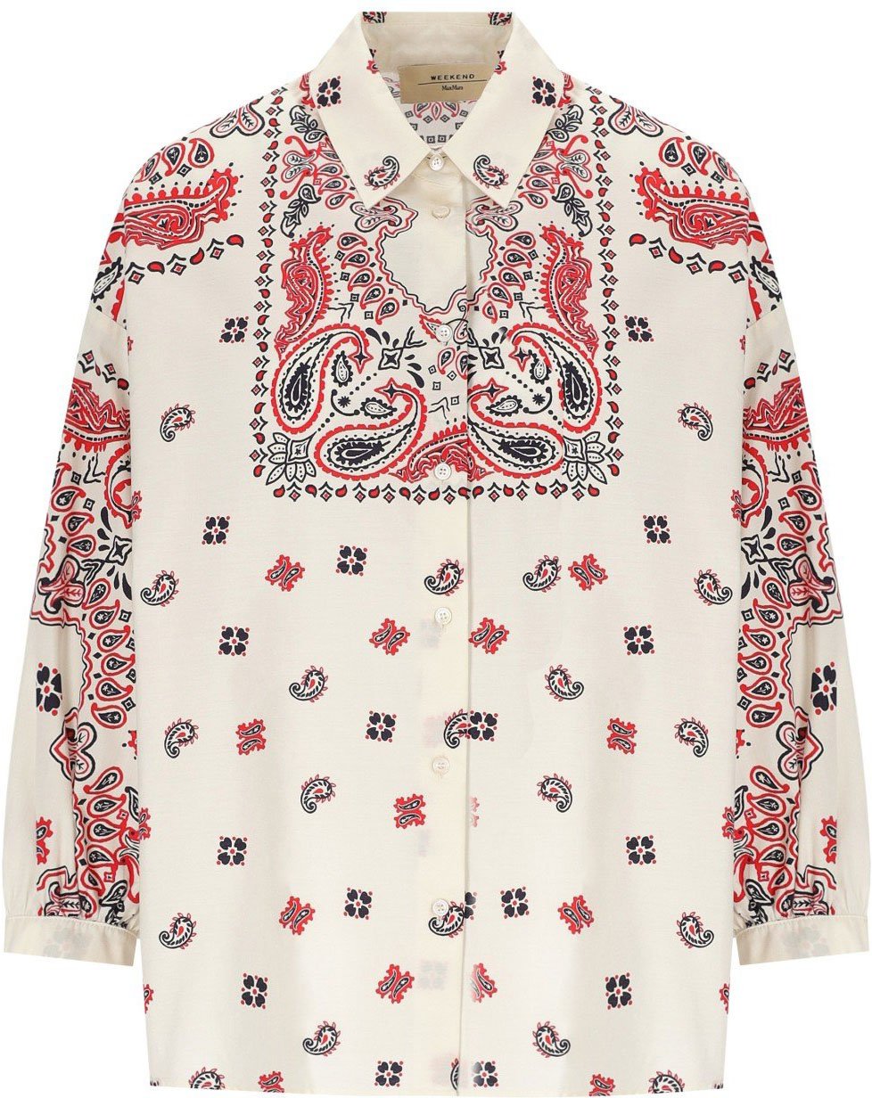 Max Mara MAX MARA WEEKEND ADDA IVORY SHIRT Wit
