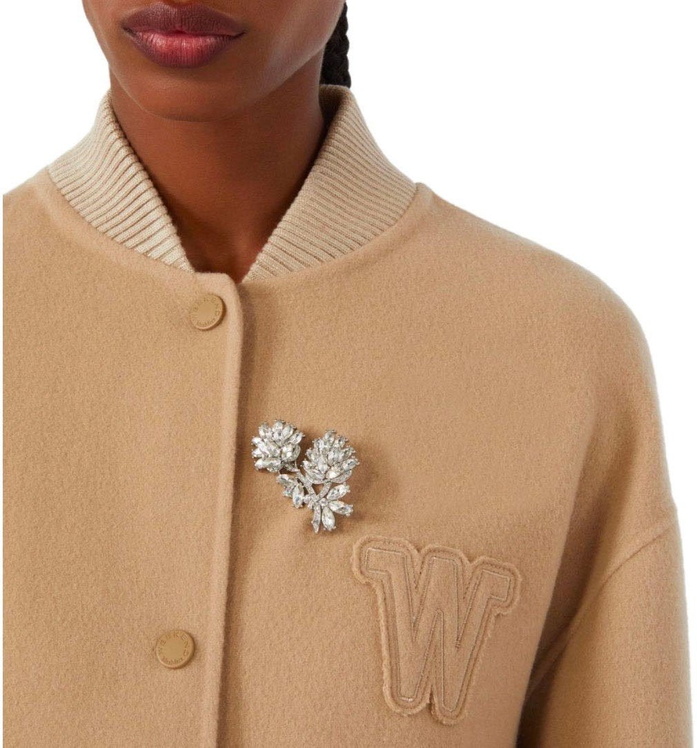 Max Mara MAX MARA WEEKEND CIVADA FLOWER BROOCH Zilver