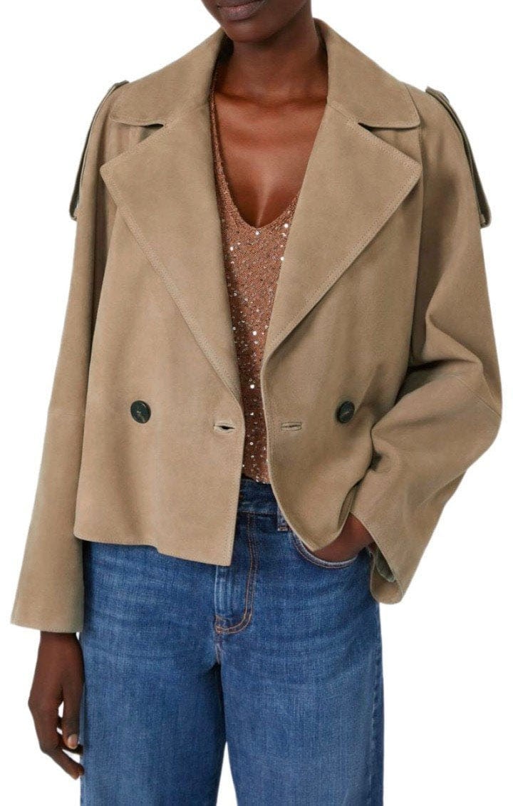 Max Mara MAX MARA WEEKEND MAGA CROPPED TRENCH Beige