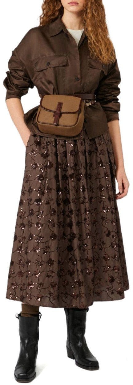 Max Mara MAX MARA WEEKEND TEMBRA SKIRT Bruin