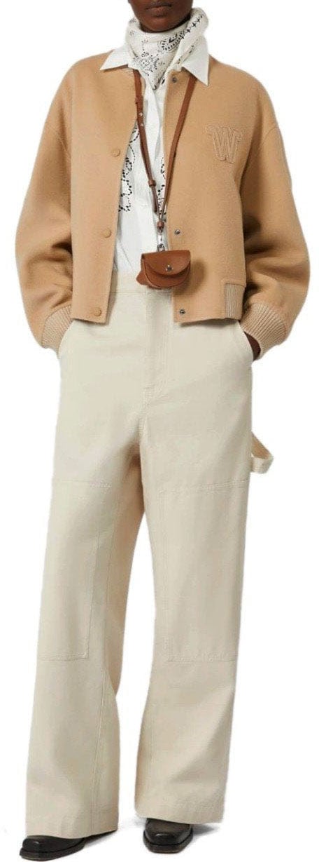 Max Mara MAX MARA WEEKEND CARONTE IVORY TROUSERS Wit