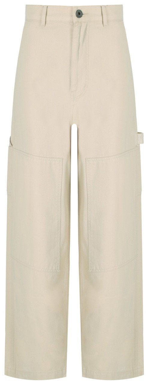Max Mara MAX MARA WEEKEND CARONTE IVORY TROUSERS Wit