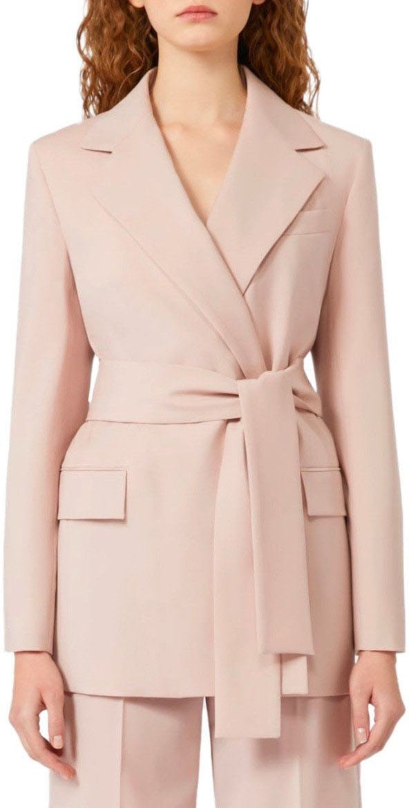 Max Mara MAX MARA WEEKEND TESO BELTED BLAZER Roze