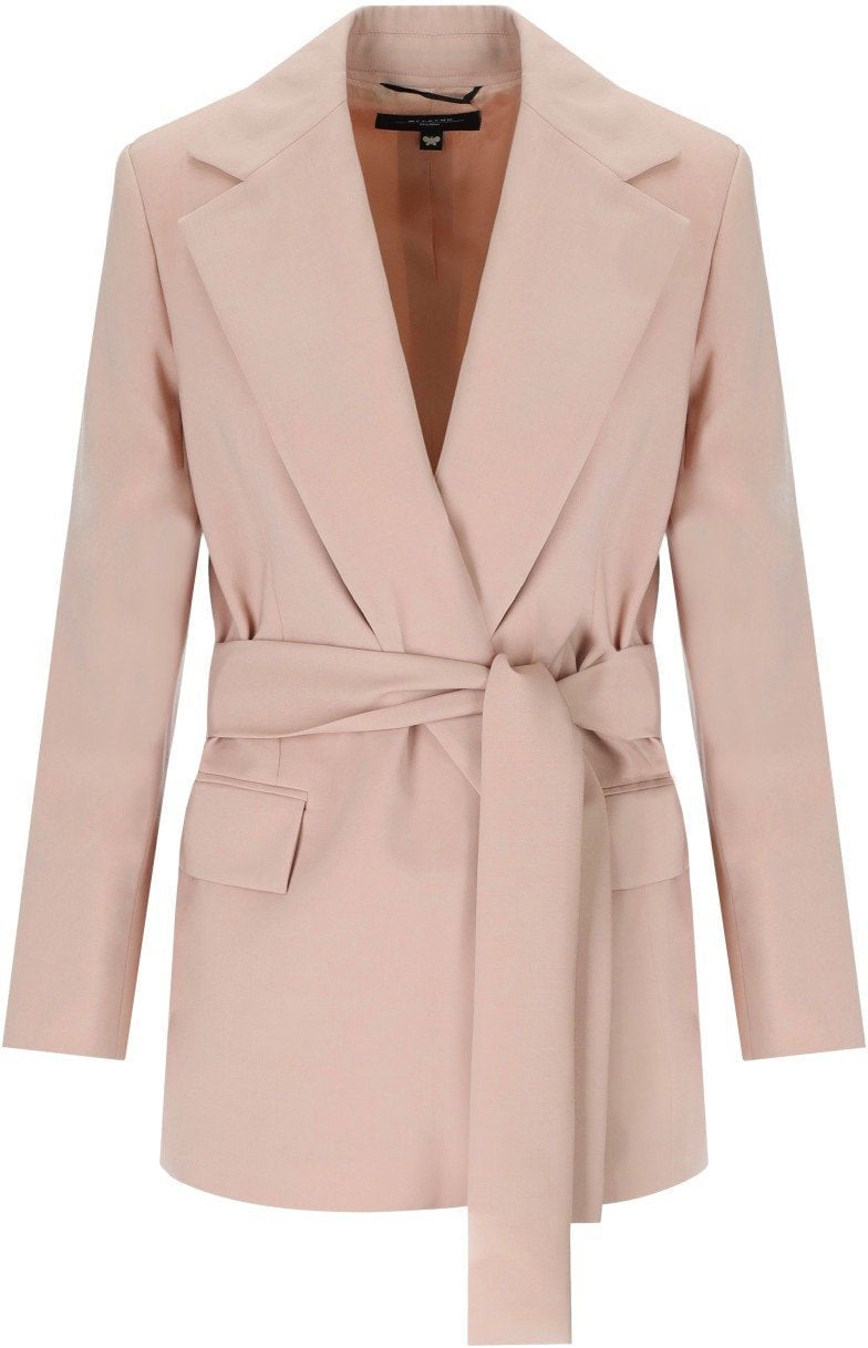 Max Mara MAX MARA WEEKEND TESO BELTED BLAZER Roze