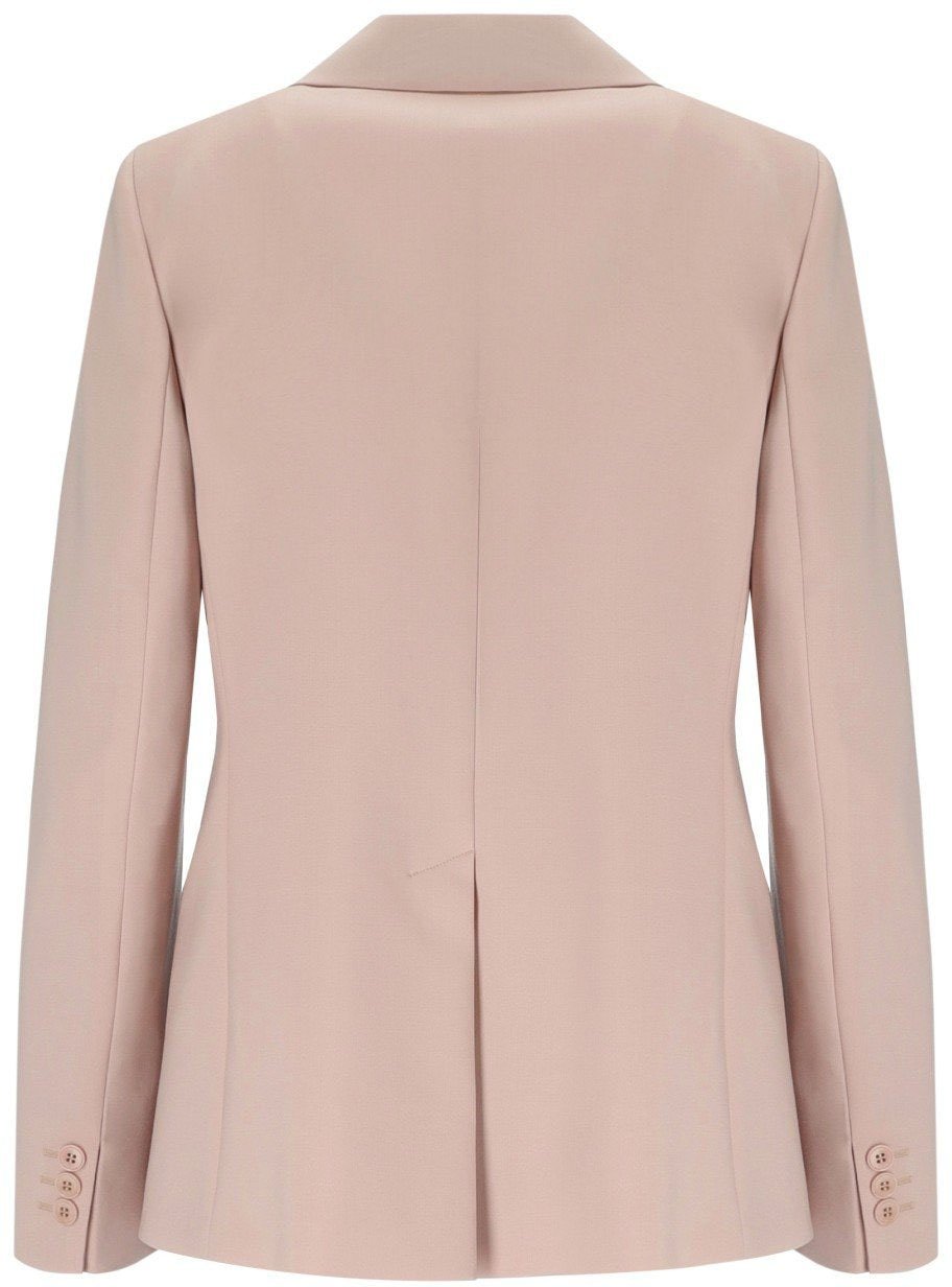 Max Mara MAX MARA WEEKEND LAMINE SINGLE-BREASTED BLAZER Roze