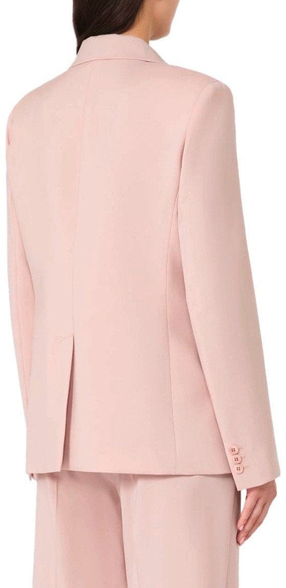 Max Mara MAX MARA WEEKEND LAMINE SINGLE-BREASTED BLAZER Roze