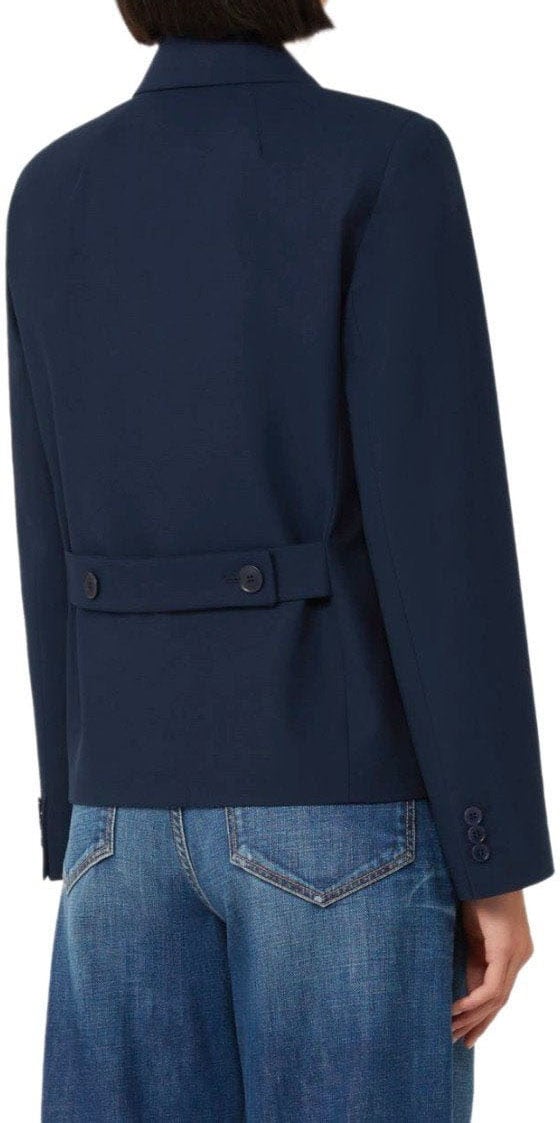 Max Mara MAX MARA WEEKEND TAPPETO DOUBLE-BREASTED BLAZER Blauw