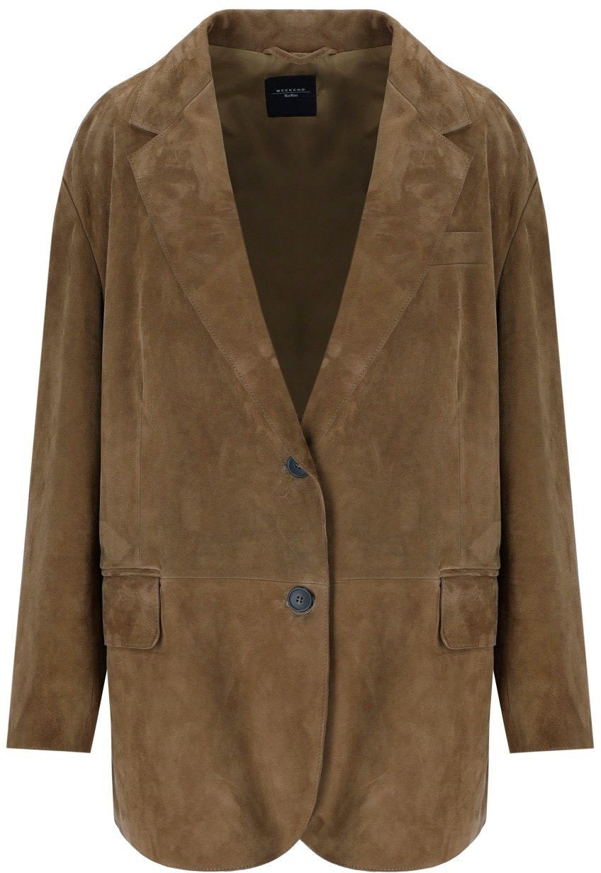 Max Mara MAX MARA WEEKEND ROLANDA SINGLE-BREASTED BLAZER Beige