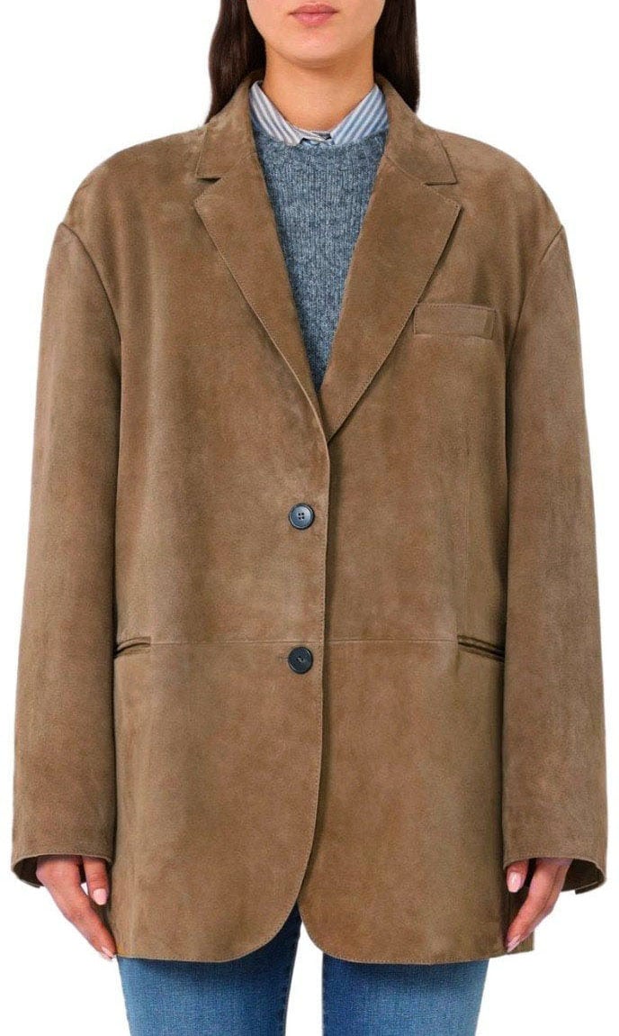 Max Mara MAX MARA WEEKEND ROLANDA SINGLE-BREASTED BLAZER Beige