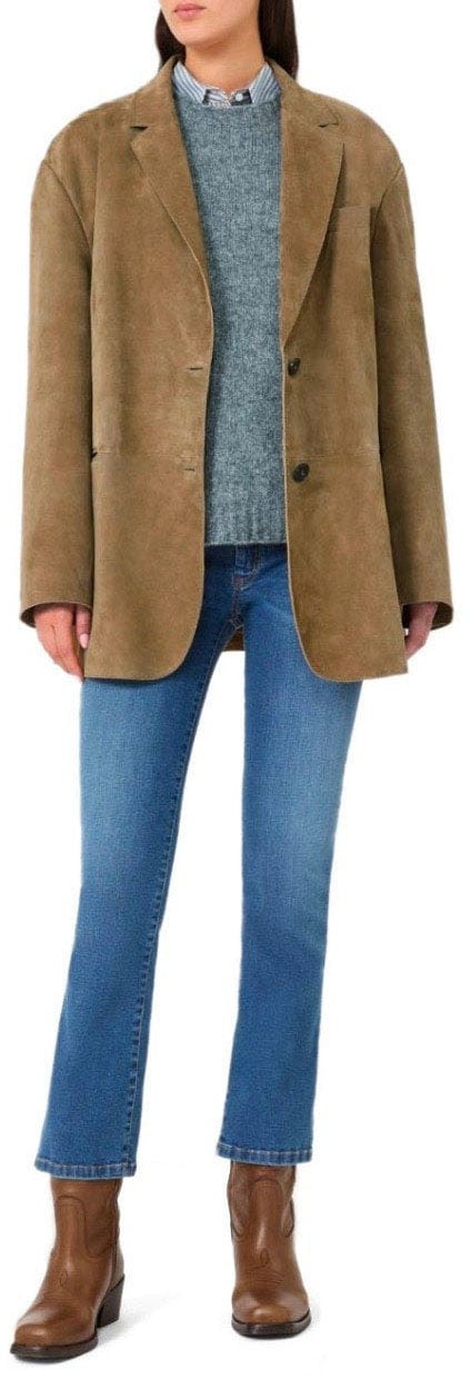 Max Mara MAX MARA WEEKEND ROLANDA SINGLE-BREASTED BLAZER Beige