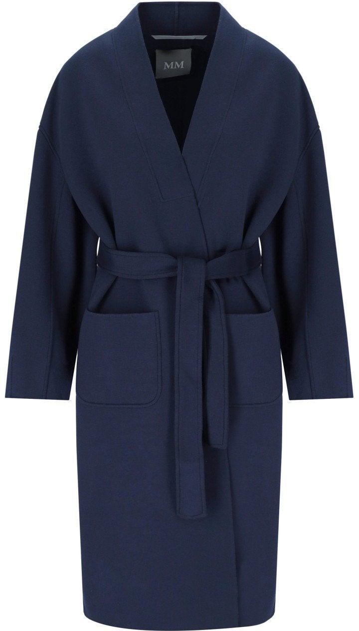 Max Mara MM MAX MARA DILETTA BELTED COAT Blauw